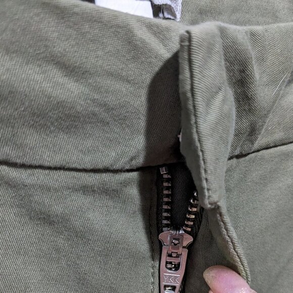 Outerknown | Avery flared stretch trousers in Olive Green - Picture 8 of 11